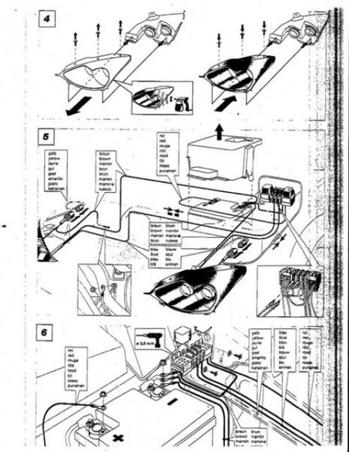 Euro-spec Hella projector wiring