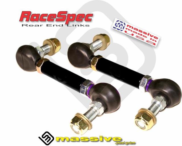 Massive Race REar End Links Focus RS Fusion S550 Mustang Black